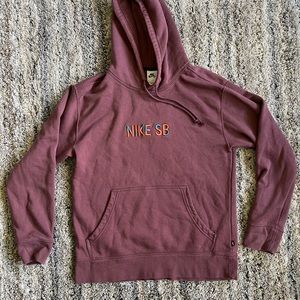 Nike SB Mosaic Hoodie Dark Wine, Navy, Pink Salt Size Small